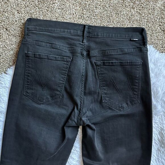 MOTHER Jeans The Insider Crop Black Womens Size 30 - Picture 4 of 12